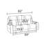 Canapé inclinable en cuir Alabaster, station de charge sans fil, porte-gobelets
