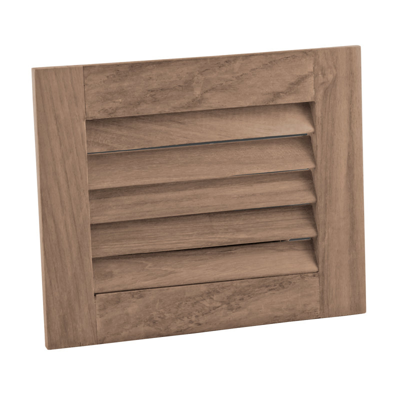 Louver Medium Wood Standard Wall Cabinet Ready-to-Assemble, 7.5"