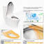 Bidet intelligent réglable - Chauffage de l'eau et du siège réglable, nettoyage automatique, toilette blanche avec bouton latéral 3 niveaux de chauffage, température silencieuse