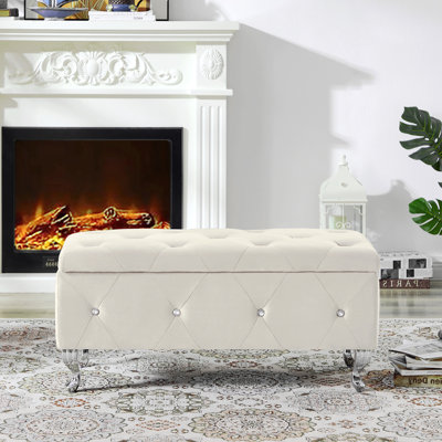 Banc de rangement repose-pieds
