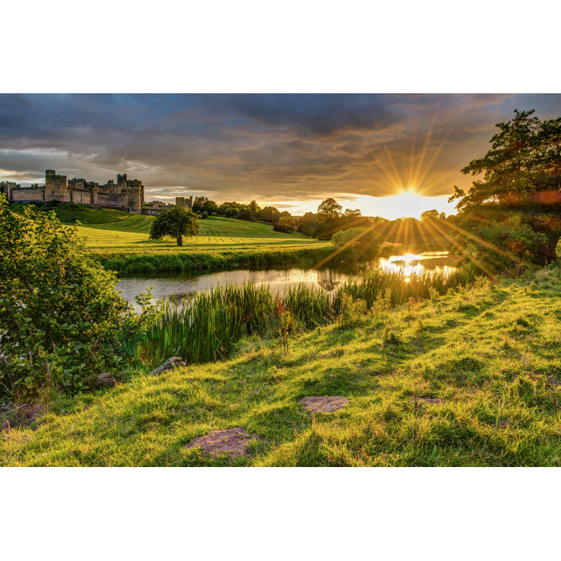 Sunbeam over River par Daverhead - Photographie sur toile tendue, L 18 po x H 12 po