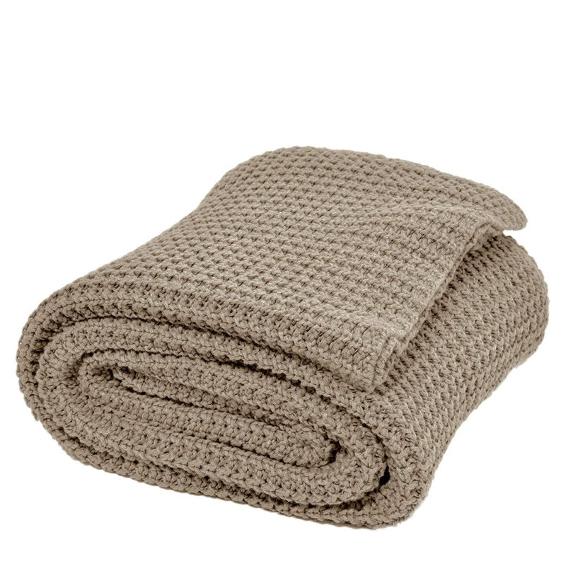 Weaverville Throw Blanket, Sand