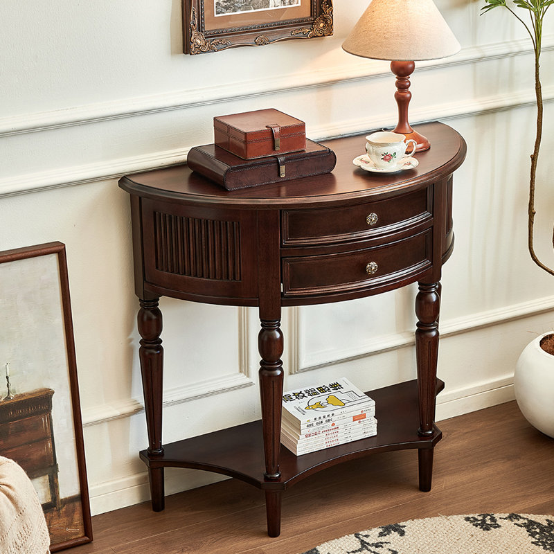 Console américaine de style américain, H 33,5 po x l 35,4 po x P 15,7 po, Brun