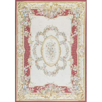 Aubusson Renaissance Wool Oriental Area Rug