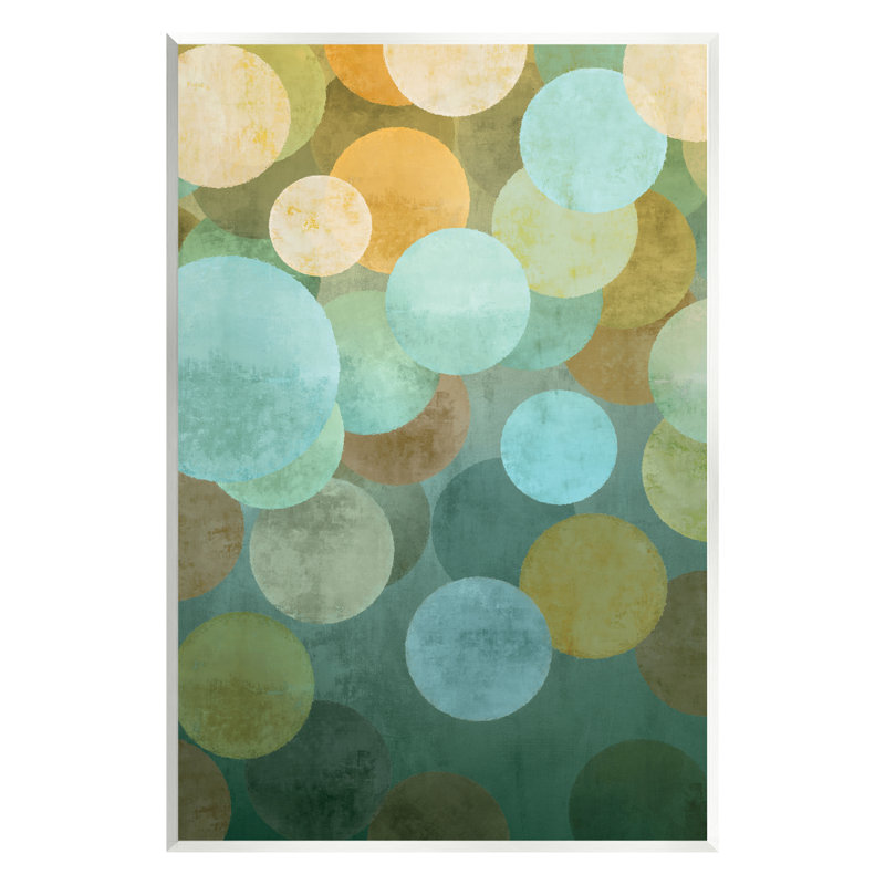 «Stupell Industries Geometric Gradient Circles», art mural sur toile par Brent Nelson, H 15 po x l 10 po x P 0,5 po