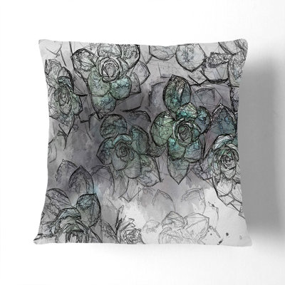 Succulent in Bloom Cushion with Filling