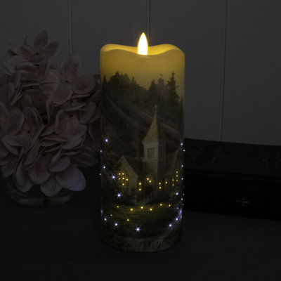 Spring Chapel Fiber Optic Candle