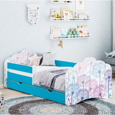 Racine European Toddler Bed Frame with Drawers
