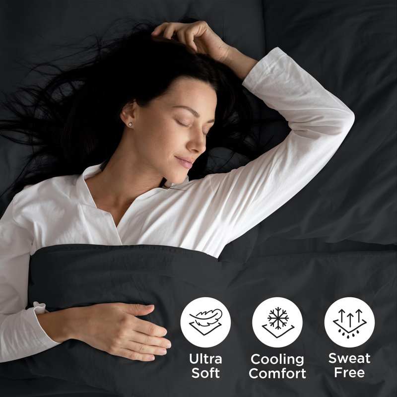 Royale Linens 4 Piece Sheets Set - Soft Brushed 1800 Microfiber Bedding - 1 Fitted and 1 Flat Sheet, 2 Pillow cases - Wrinkle Free & Fade Resistant - Hotel Luxury Bed Sheets Set