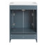 Meuble-lavabo de 24 po avec lavabo en céramique intégré et armoire de salle de bain avec tiroirs inclinés-1258502834