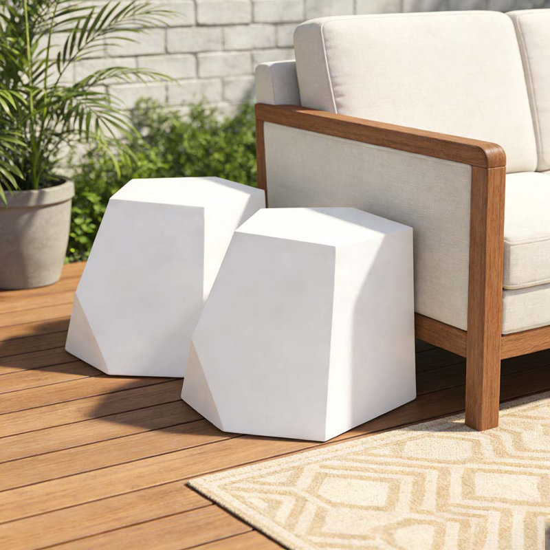 Ensemble de table basse, Blanc
