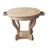 Wanetta 27.16'' tall 2 - Drawer End Table,Curved Legs Farmhouse Style Small Size Round Dining Table End Table Side Table Coffee Table for Dinette, Kitchen, Dining Room or Living Room, Natural Wood Grain Distressed -1069641775
