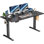 Bureau électrique pour travailler debout, bureau à hauteur réglable, siège assis pour travailler au bureau, table d'ordinateur ergonomique avec mémoire