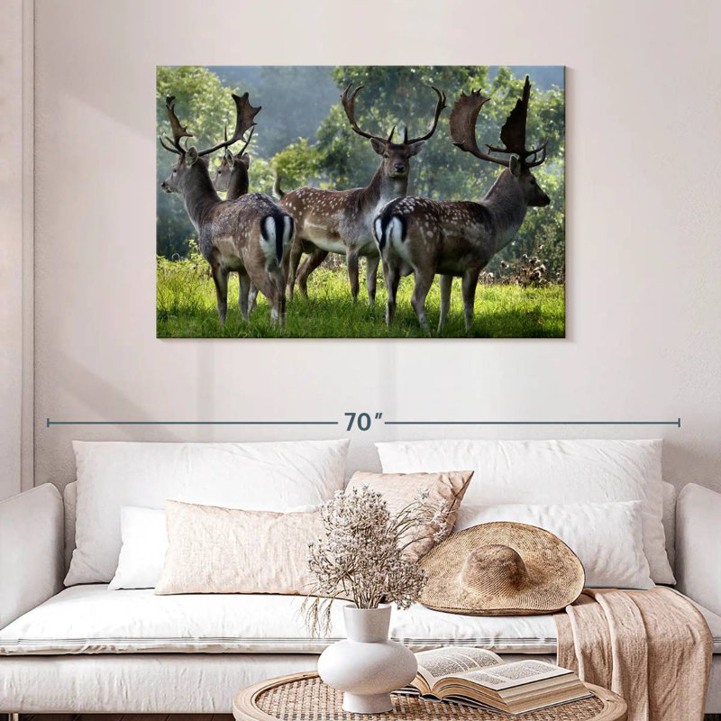 Brampt Deer Alliance, 30" H x 45" W