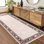 Rugs for Living Room Washable Rug for Bedroom Scalloped Area Rugs Stain Resistant Modern Soft Folding Throw Carpet Low Pile Floor Cover for Nursery Playroom