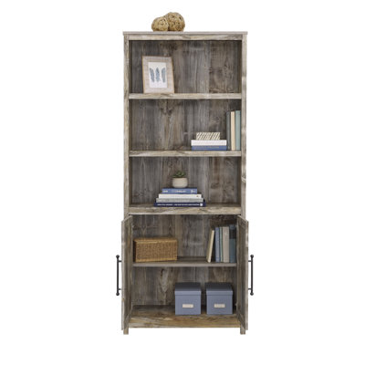 Coastal Style 5 - Shelf , Brown Rustic Finish, Lift Top For Workspace And Snacks, Pop Up Surface, Hidden Storage, Smooth Glide Drawer, Engineered Wood, 85 Lb, 71.5 In Height, 29.32 Depth, Quick