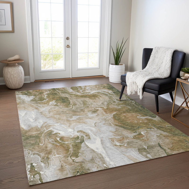 Tapis intérieur / extérieur brun Caelor, 8 pi x 10 pi