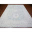 8'10"x11'3" Stone Blue Washed Out Peshawar Hand Knotted Pure Wool Rug E30C8DE52404419DBFD9FAF1C52D9A43