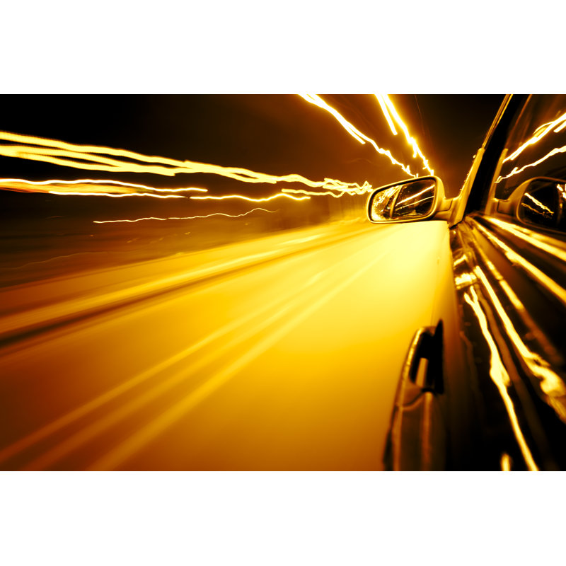 Lights From Car - Wrapped Canvas Print, 20cm H x 30cm W x 3.8cm D