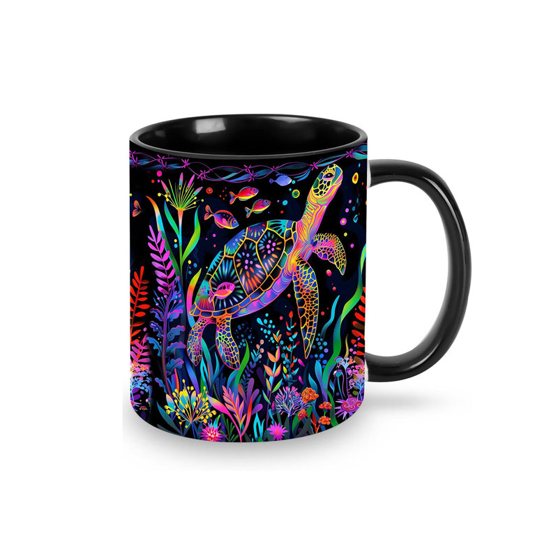 Sea Turtle Coffee Mug Funny Ceramic Tea Cup 11oz