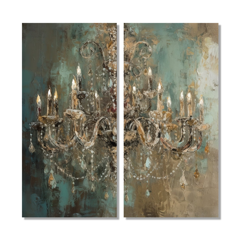 Grand chandelier «Vitrine III», 20" H x 24" W, Wrapped Canvas, Does Not Apply