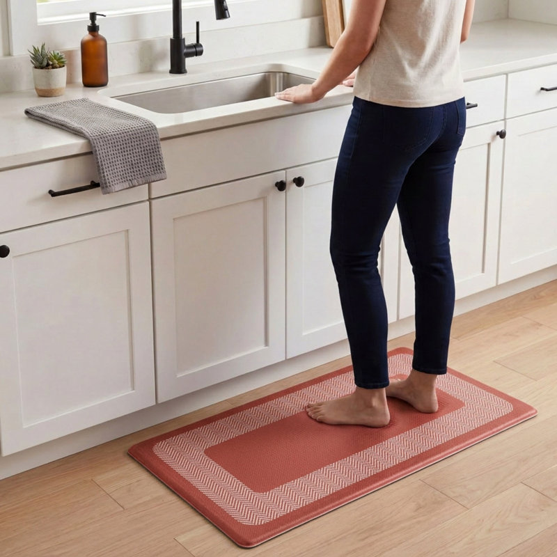 Tapis de cuisine Chef Gear Hettie, 32"L x 18"H, Rouge