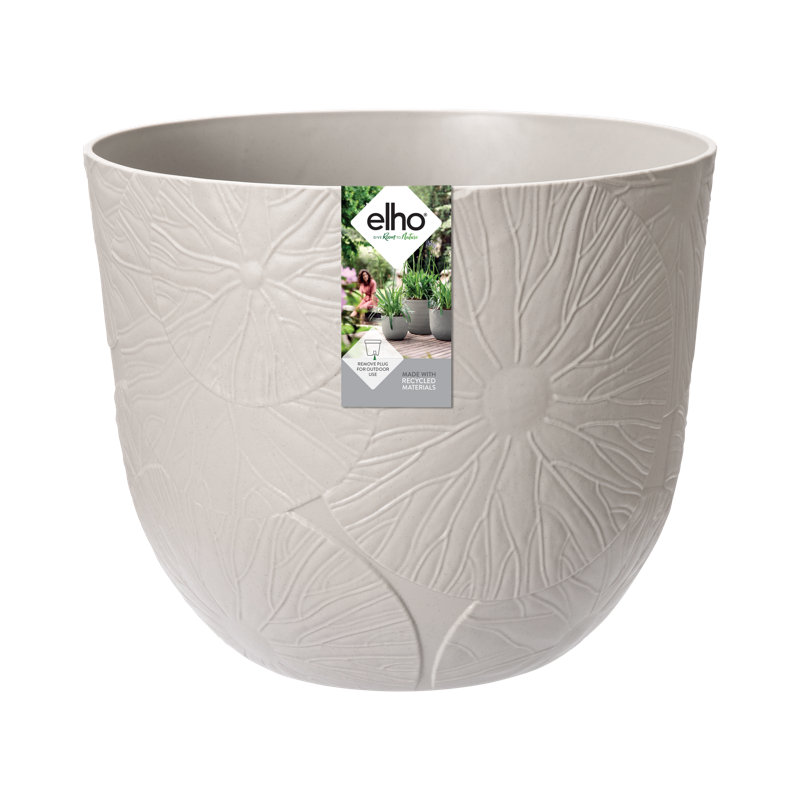 Plant Pot, Pebble Grey, 31.4 x 38 x 38