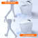 Smart Toilet: Auto Open/Close, Warm Dry, Kick Sensor & Antibacterial Features Foot Sensor Operation