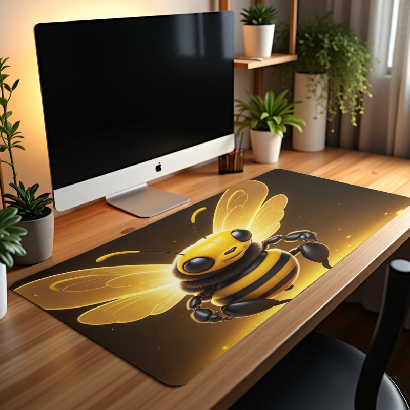 Polyester Desk Pad, 14.4x12.1
