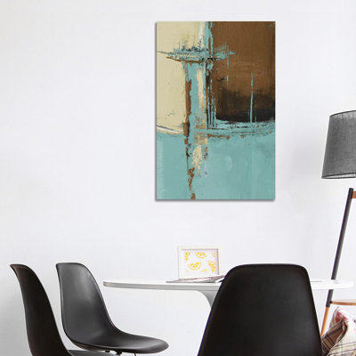Oxido On Teal I by Patricia Pinto - Painting