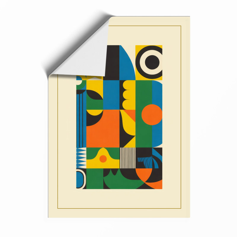 Harmony Geometric - Framed Print, A4 - 29.7 x 21.0 cm, Unframed