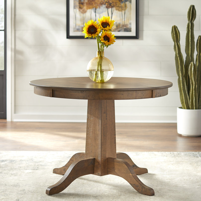 Macalister Round Solid Wood Base Dining Table