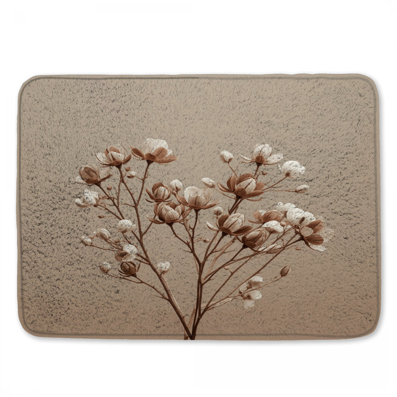 Tapis de bain beige Magnolia, 34in W x 21in L