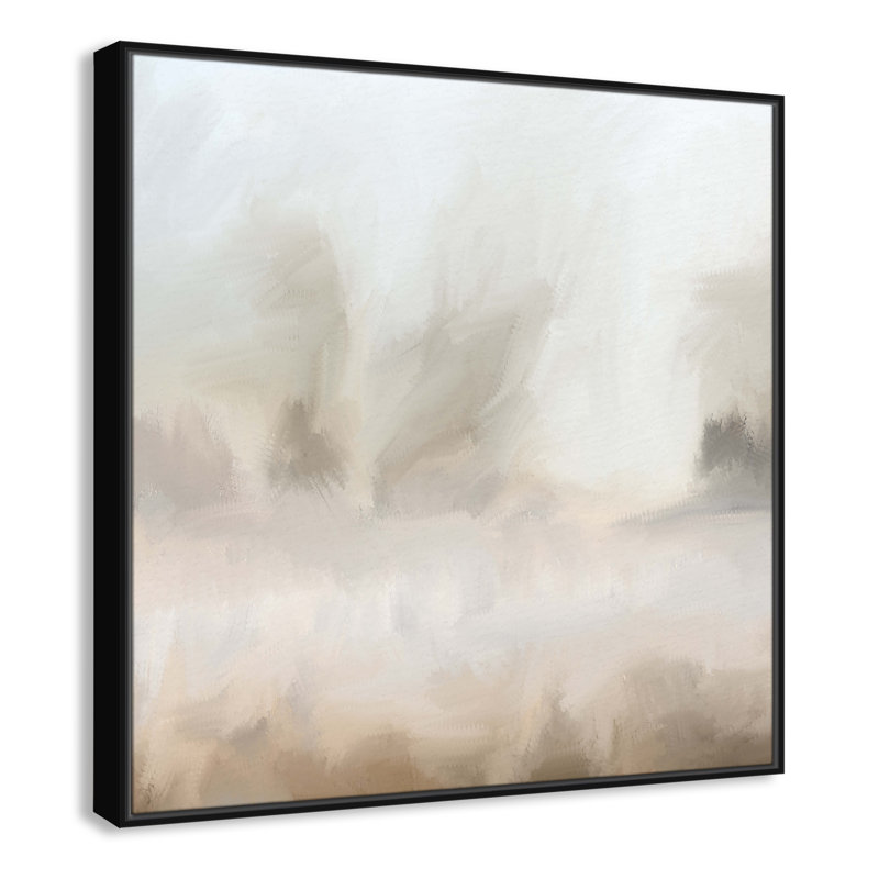 Bushwick Mirage - Toile à cadre flottant, Noir, L 37,5 po x H 37,5 po
