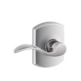 Accent Lever with Greenwich Trim Hall and Closet Lock