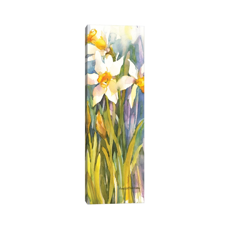 Narcissus by Annelein Beukenkamp - Wrapped Canvas Panoramic Painting, 30.48 cm H x 91.44 cm W x 3.175 cm D