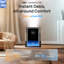 Humidificateur intelligent 8L DREO, 80 heures d'autonomie, brume chaude et froide jusqu'à 600 pi², contrôle précis de l'humidité, 1500 lumières RVB et 28 dB