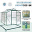 Ensemble de plante d'extérieur de serre en polycarbonate 6 po x 8 pi avec protection contre les rayons UV