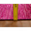 Tapis oriental rose uni 9 pi x 12 pi 3 po, soie Sari pure, noué à la main, doux au toucher, tapis oriental