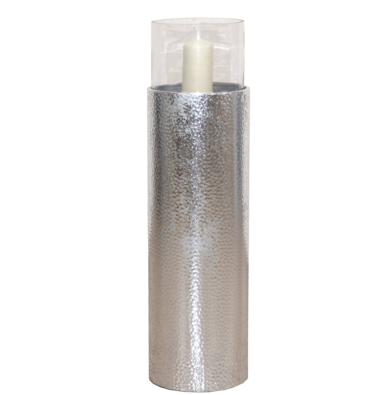 Buntingford Hurricane, Matt brushed nickel, 81cm H x 22cm W x 22cm D