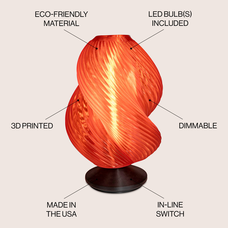 Lampe Kokoruda, Noir, Rouge