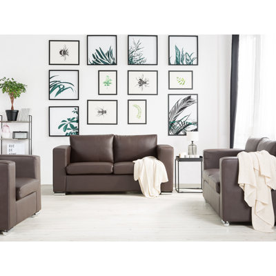 Skene 3 - Piece Leather Living Room Set