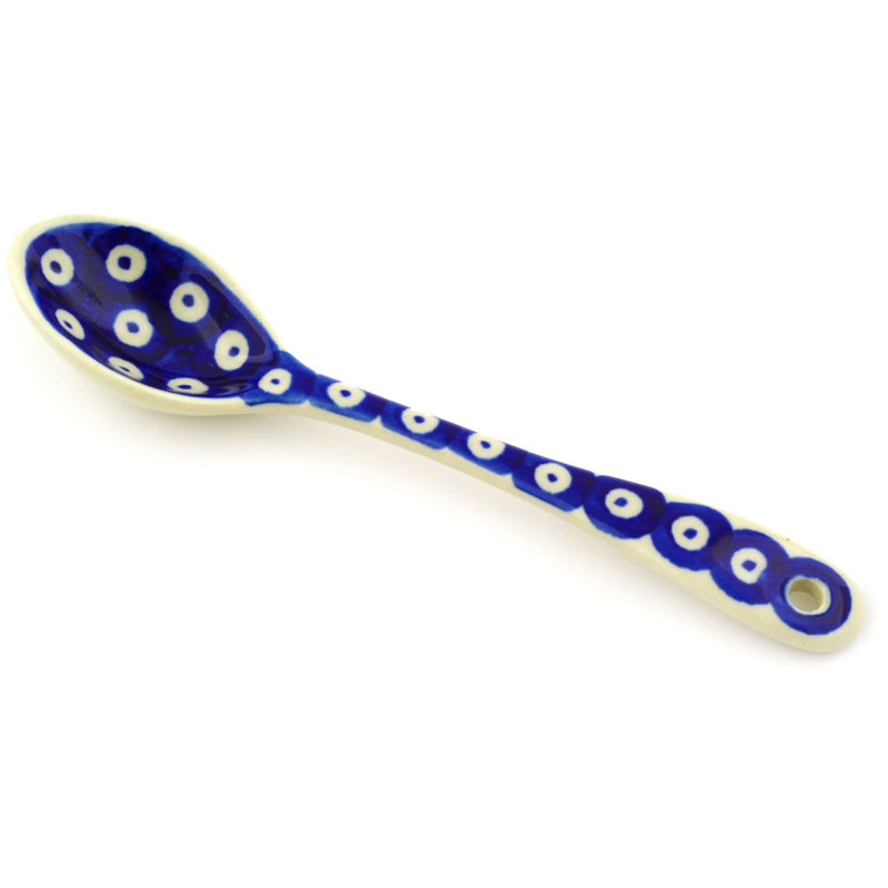 Blue Eyed Peacock Ceramic Teaspoon