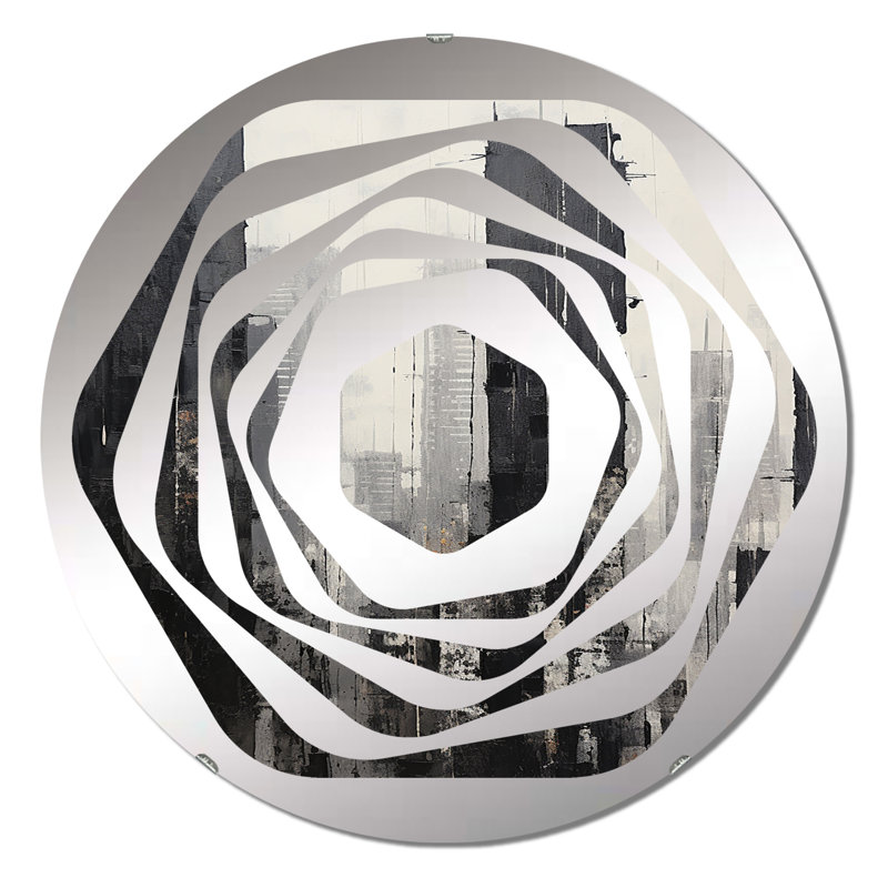 Theoline - Miroir décoratif Amorphe, 23,6 po x 23,6 po