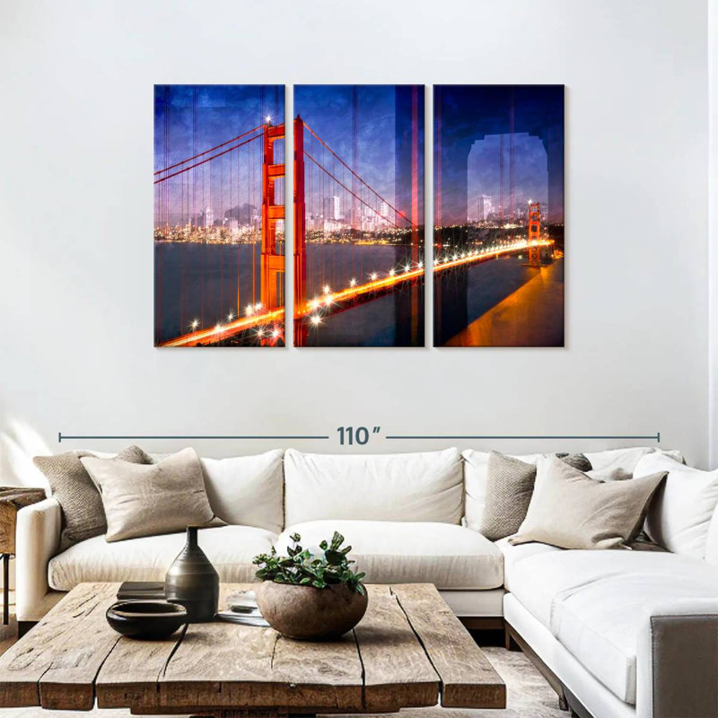 Lilie Golden Gate Bridge Composing, 48" H x 74" W