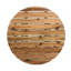 Table de salle à manger ronde en bois massif, 32 x 30 po, esthétique champêtre 32,2 x 32,2 x 29,9