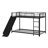 Metal Bunk Bed Frame With With Slide, Ladder And Safety Guardrail-1071488722-1071488720