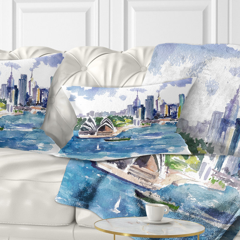 Coussin Cityscape, Rectangulaire, 12 po x 20 po