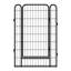 Rouille - parc pour animaux de compagnie en métal - H 39,65 po avec verrouillage automatique de la gravité, protection du sol, diverses possibilités de formes, clôture intérieure et extérieure pour chien