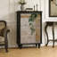 Commode d'entrée Mid-Century en bois massif-678994273